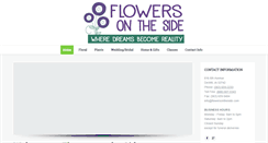 Desktop Screenshot of flowersontheside.com